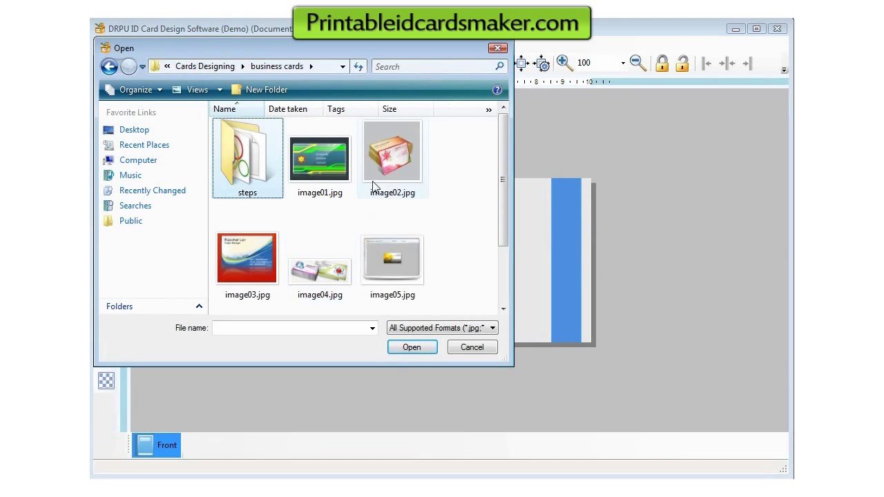 free printable id card software